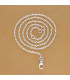 Chaîne argent Câble 45 cm 1 mm Chaînes en argent ECC31