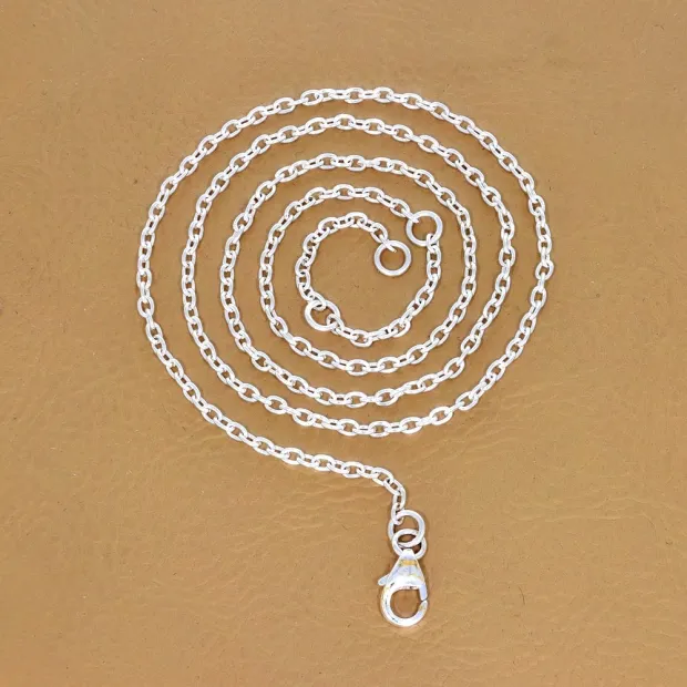 Chaîne argent Câble 45 cm 1 mm - Chaînes en argent