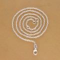 Chaîne argent Câble 45 cm 1 mm Chaînes en argent ECC31