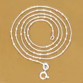 Chaîne argent maille compacte boule 50 cm 1mm - Chaînes en argent