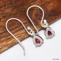 Boucles d'oreilles Grenat facetté - Boucles d'oreilles en pierres naturelles