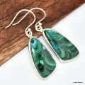 Boucles d'oreilles pendantes Malachite Chrysocolle - Boucles d'oreilles en pierres naturelles