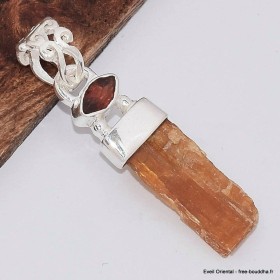 Pendentif Cyanite Orange Grenat marquise Bijoux en Cyanite Orange BK31.4