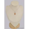 Pendentif Cyanite Orange Grenat marquise - Bijoux en Cyanite