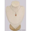 Pendentif Cyanite Orange Grenat détail bélière Bijoux en Cyanite Orange BK31.5