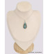 Pendentif goutte Turquoise mohave avec Pyrite Bijoux en Turquoise BK72.10