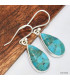 Boucles d'oreilles authentique Turquoise mohave Boucles d'oreilles en pierres KC77.5