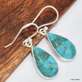 Boucles d'oreilles authentique Turquoise mohave Boucles d'oreilles en pierres KC77.5