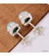 Boucles d'oreilles Turquoise Kingman Boucles d'oreilles en pierres KC78