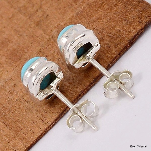 Boucles d'oreilles Turquoise Kingman Boucles d'oreilles en pierres KC78