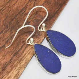 Boucles d'oreilles Lapis lazuli forme goutte - Boucles d'oreilles en pierres naturelles