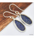 Boucles d'oreilles Lapis lazuli forme goutte Boucles d'oreilles en pierres KC79