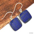 Boucles d'oreilles Lapis lazuli carrées Boucles d'oreilles en pierres KC79.3