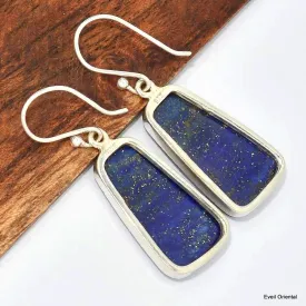 Boucles d'oreilles Lapis lazuli forme libre - Boucles d'oreilles en pierres naturelles
