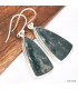 Grandes boucles d'oreilles en Agate mousse Boucles d'oreilles en pierres KC80