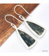 Grandes boucles d'oreilles en Agate mousse Boucles d'oreilles en pierres KC80