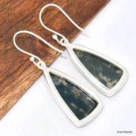 Grandes boucles d'oreilles en Agate mousse - Boucles d'oreilles en pierres naturelles
