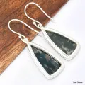 Grandes boucles d'oreilles en Agate mousse - Boucles d'oreilles en pierres naturelles