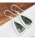Boucles d'oreilles triangle en Agate mousse Boucles d'oreilles en pierres KC80.3