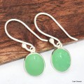 Boucles d'oreilles Chrysoprase  Bijoux en Chrysoprase KC82