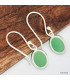 Boucles d'oreilles Chrysoprase  Bijoux en Chrysoprase KC82