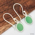 Boucles d'oreilles Chrysoprase  Bijoux en Chrysoprase KC82