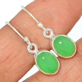 Boucles d'oreilles Chrysoprase  - Bijoux en Chrysoprase
