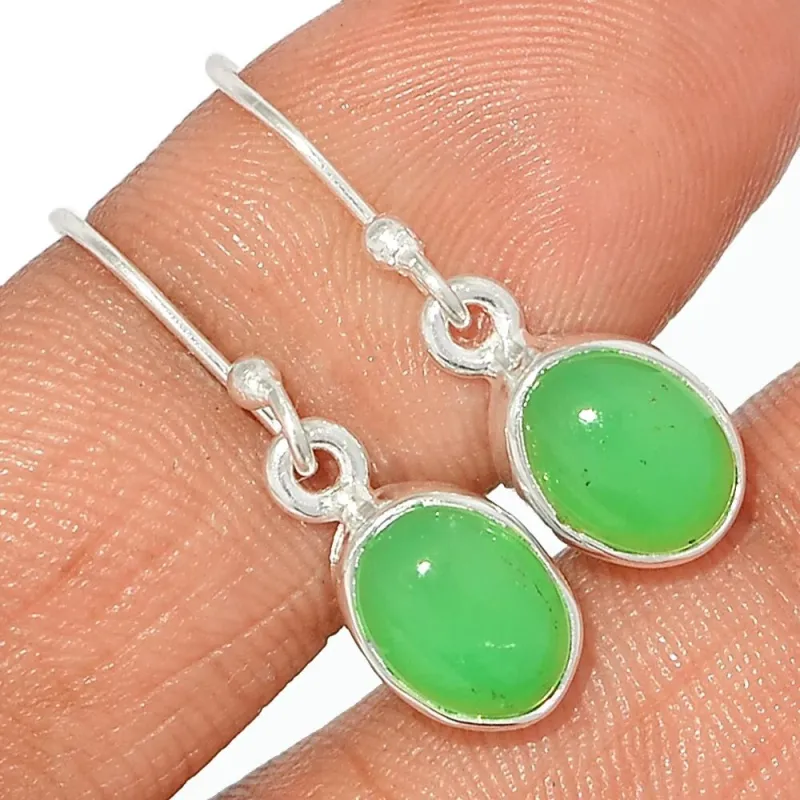 Boucles d'oreilles Chrysoprase - Bijoux en Chrysoprase
