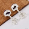Clous d'oreilles en Charoite de Russie Boucles d'oreilles en pierres KC83.2