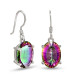 Boucles d'oreilles en Quartz mystique facetté Boucles d'oreilles en pierres KC86