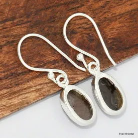 Boucles d'oreilles Saphir doré de Zawadi facetté - Boucles d'oreilles en pierres naturelles