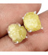 Clous d'oreilles en Brucite brute Boucles d'oreilles en pierres KC97