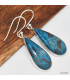 Boucles d'oreilles goutte en Shattuckite Bijoux en Shattuckite KC88.1