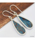 Boucles d'oreilles goutte en Shattuckite Bijoux en Shattuckite KC88.1