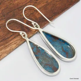Boucles d'oreilles goutte en Shattuckite - Bijoux en Shattuckite