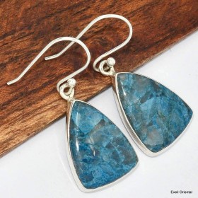 Boucles d'oreilles pendantes en Shattuckite Bijoux en Shattuckite KC88.2