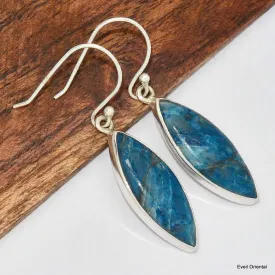 Boucles d'oreilles marquise en Shattuckite - Bijoux en Shattuckite