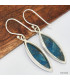 Boucles d'oreilles marquise en Shattuckite Bijoux en Shattuckite KC88.3