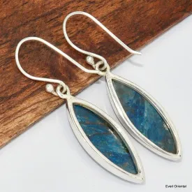 Boucles d'oreilles marquise en Shattuckite - Bijoux en Shattuckite
