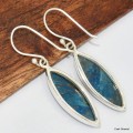 Boucles d'oreilles marquise en Shattuckite Bijoux en Shattuckite KC88.3