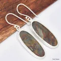 Boucles d'oreilles Pietersite fauves ovales - Bijoux en Pietersite