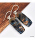 Boucles d'oreilles Pietersite fauves rectangulaires Bijoux en Pietersite KC89.4