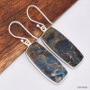 Boucles d'oreilles Pietersite fauves rectangulaires Bijoux en Pietersite KC89.4