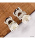 Clous d'oreilles Quartz fumé facetté Boucles d'oreilles en pierres KC90