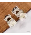 Clous d'oreilles Quartz fumé facetté - Boucles d'oreilles en pierres naturelles