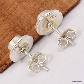 Clous d'oreilles en Quartz fumé facetté Boucles d'oreilles en pierres KC90.2