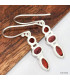 Boucles d'oreilles 3 Grenats facettés Boucles d'oreilles en pierres KC91