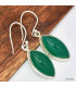 Boucles d'oreilles marquise Onyx vert Bijoux en Onyx Vert KC92