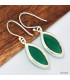 Boucles d'oreilles marquise Onyx vert Bijoux en Onyx Vert KC92