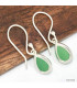 Boucles d'oreilles goutte en Chrysoprase  Boucles d'oreilles en pierres KC82.1
